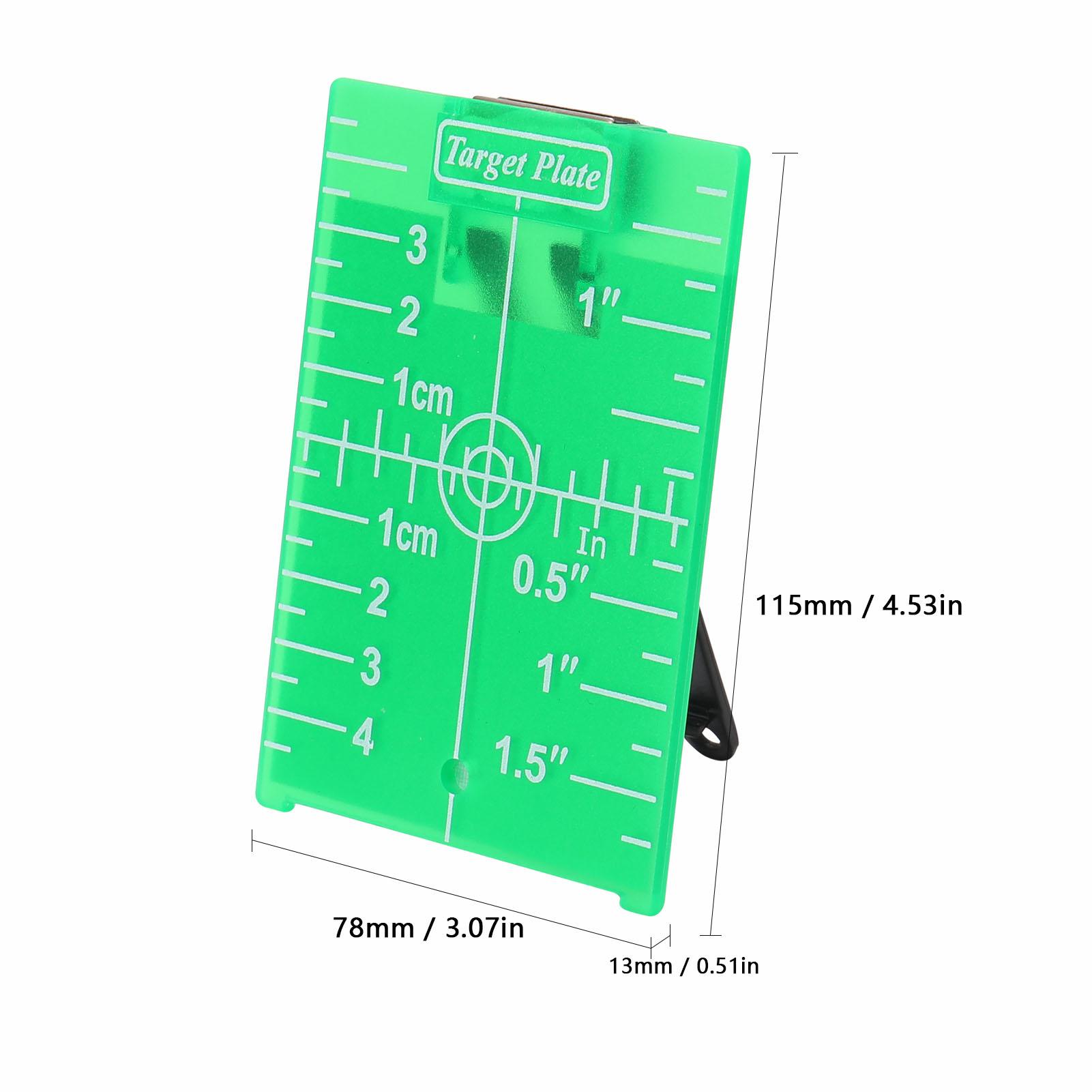 1 Pcs Plastics Laser Target Board Plate for Rotary Crossline Laser Level Distance Infrared Laser 2-line Level Meter to