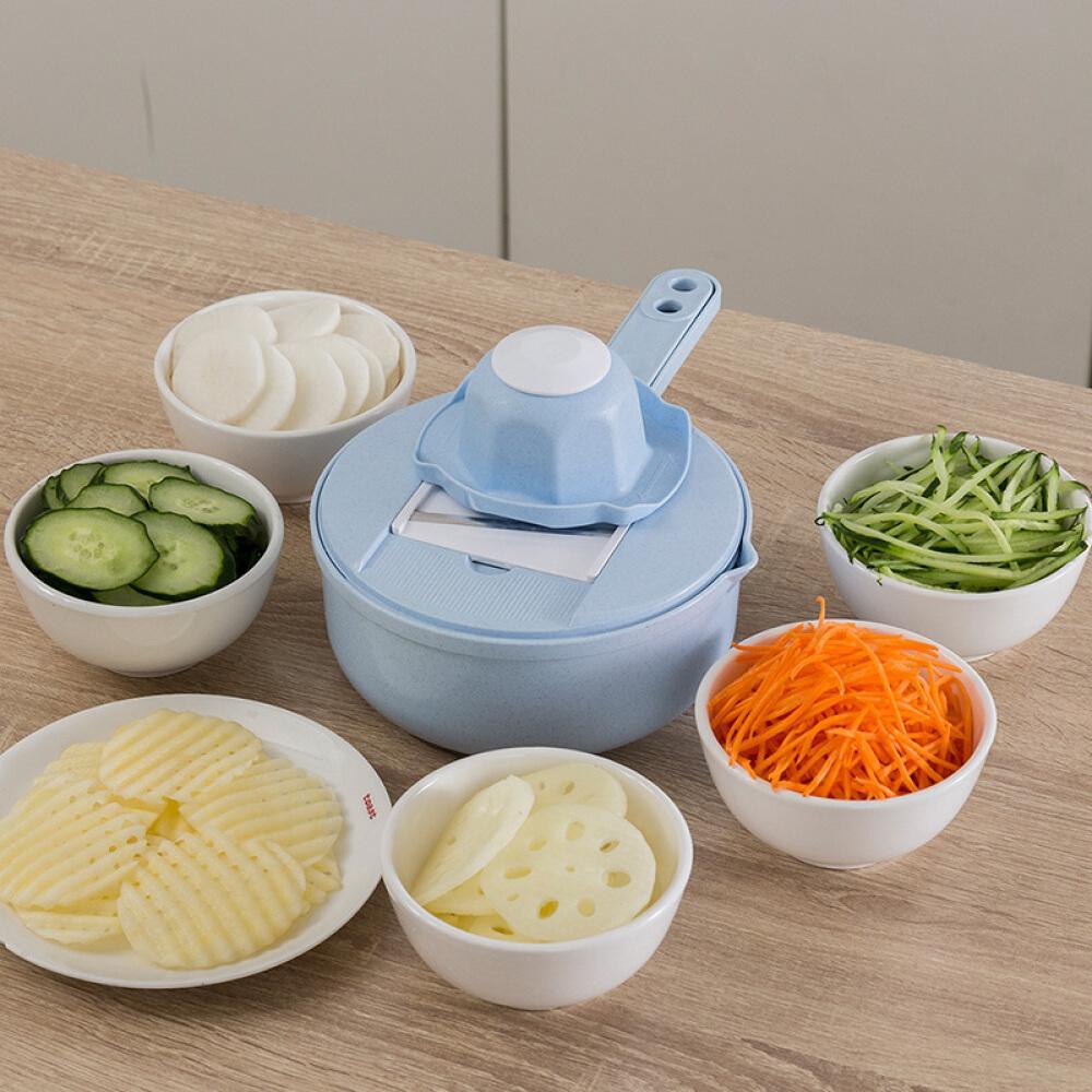 Food Slicer Wheat Plastic Fruit Vegetable Cutter Multifunctional Fast Chopper