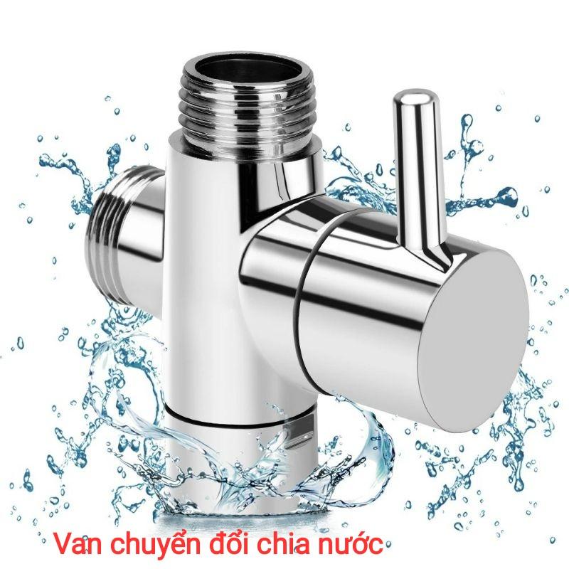 Đủ bộ cần treo bát sen TRÒN tắm đứng kèm dây nối bằng Inox sáng bóng tiện lợi
