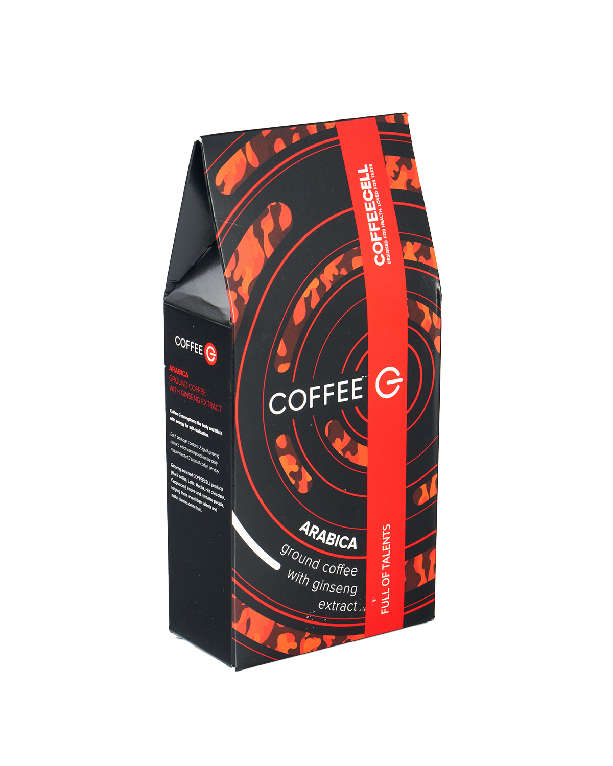 Cà Phê Rang Xay Coffee G Arabica Với Nhân sâm Hoàng đế COFFEECELL - Arabica hảo hạng từ Brazil, Hương vị cổ điển chua thanh đậm đà - Hàng Chính Hãng