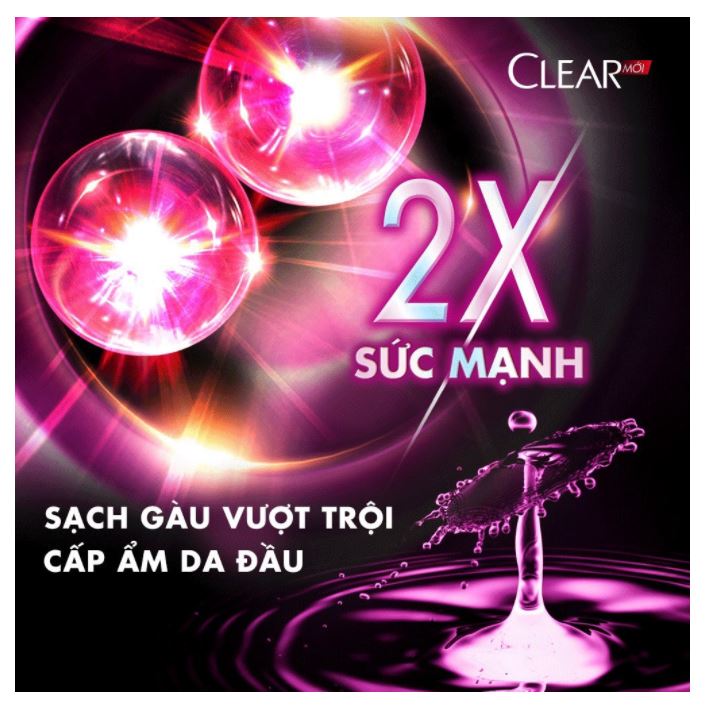 COMBO 2 Chai dầu gội Clear Bạc hà 900g