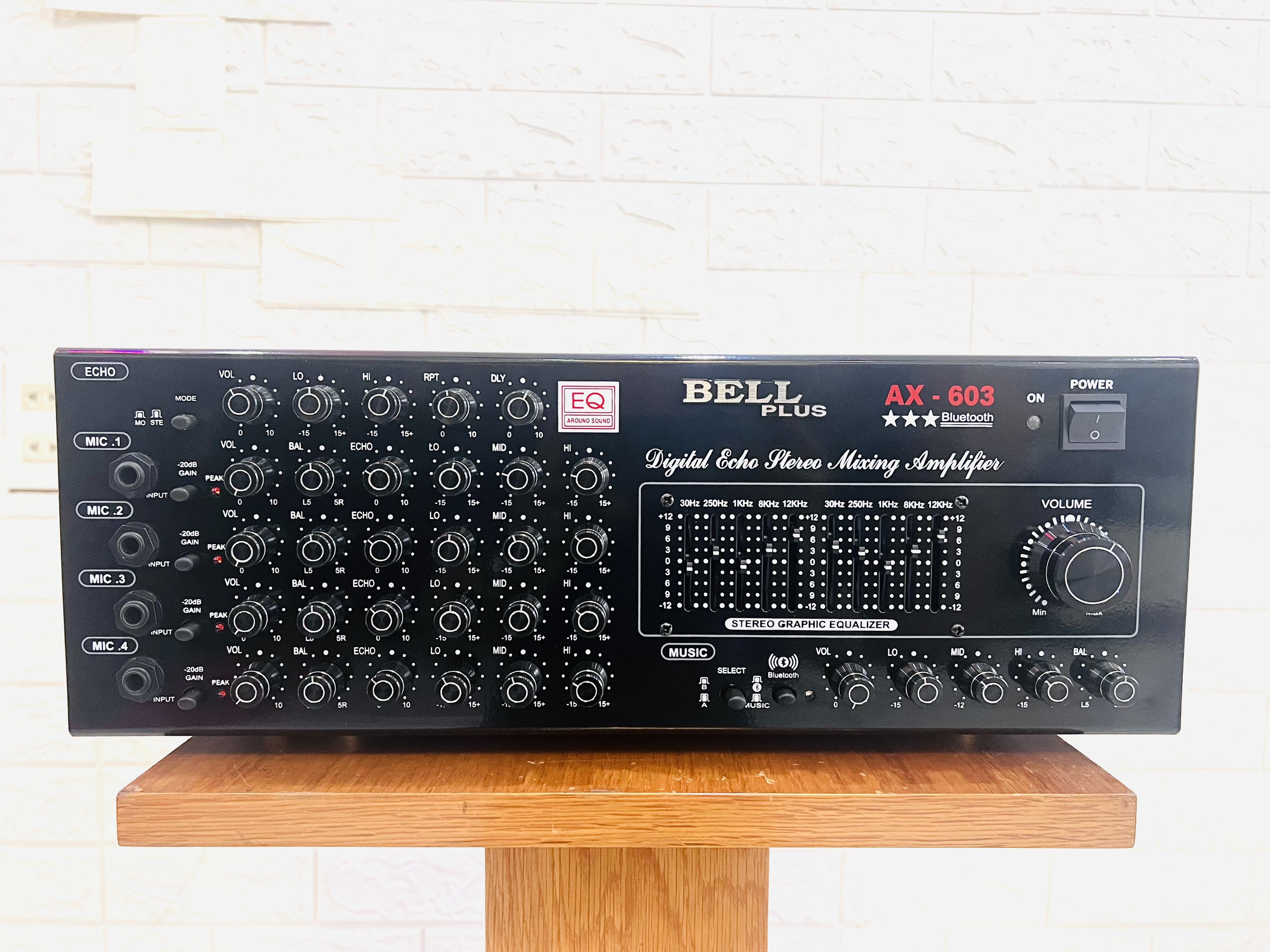 Âmpli karaoke và nghe nhạc 16 sò lớn AX - 603 Tích hợp Bluetooth công suất khoẻ BellPlus