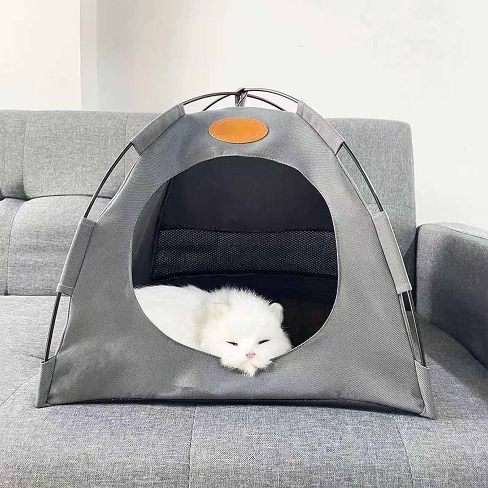 Pet Cat Tent Dog House Cave Washable Breathable Accessories Portable Pet Tent Bed Cat House for Rabbit Cat Puppy Kitten Patio
