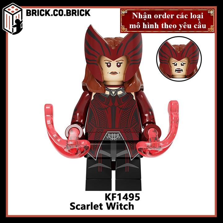 Mô hình  Đồ chơi Super Hero Siêu anh hùng minifig MCU Vision Quicksilver Spectrum Speed Wiccan KF6134 - KF-1499