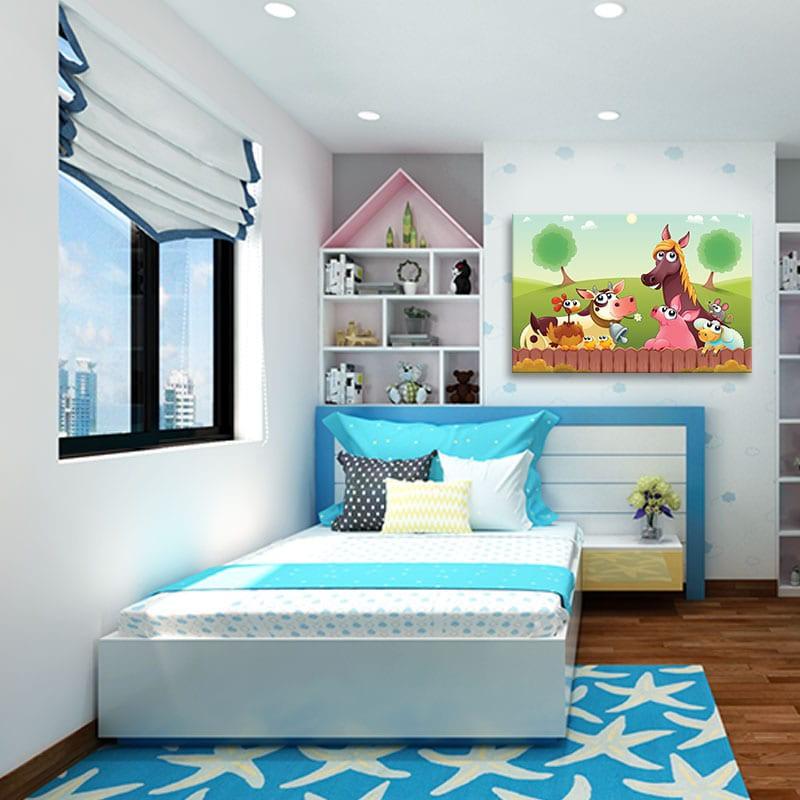 Tranh trẻ em – Tranh treo phòng ngủ hoạt hình W1183