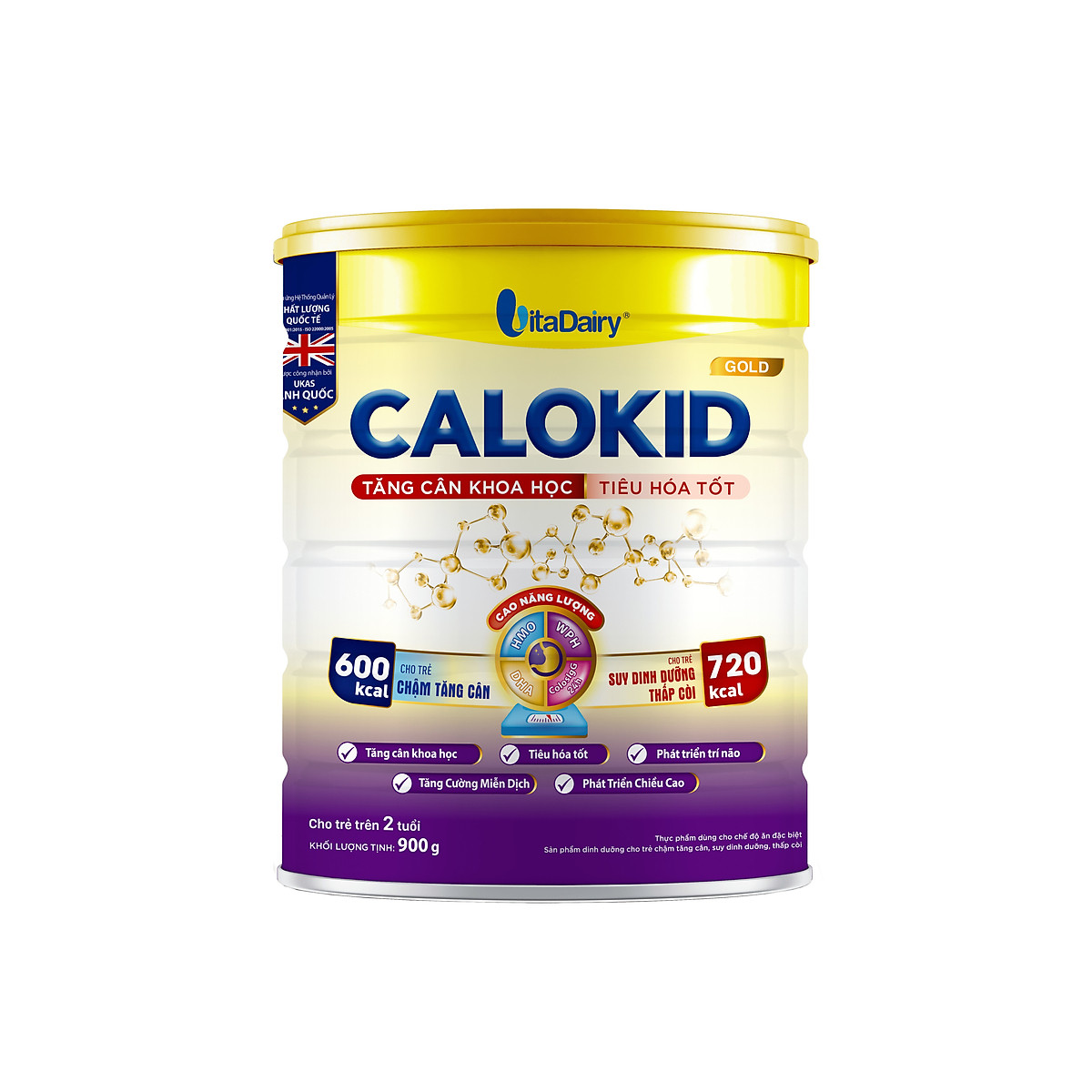 Sữa bột Calokid Gold lon 900g