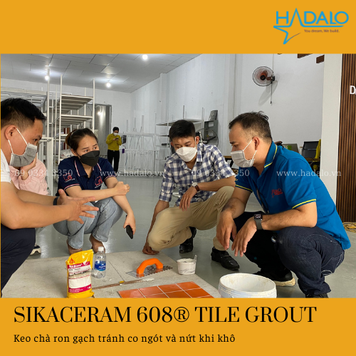 Keo chà ron SikaCeram 608 Tile Grout – Chống thấm tốt, dùng lâu ngày ít bám bẩn