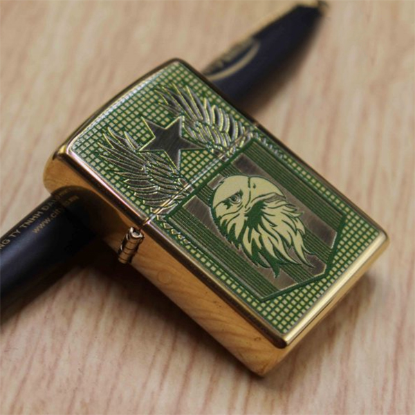 Bật Lửa Zippo 254b Flag And Eagle