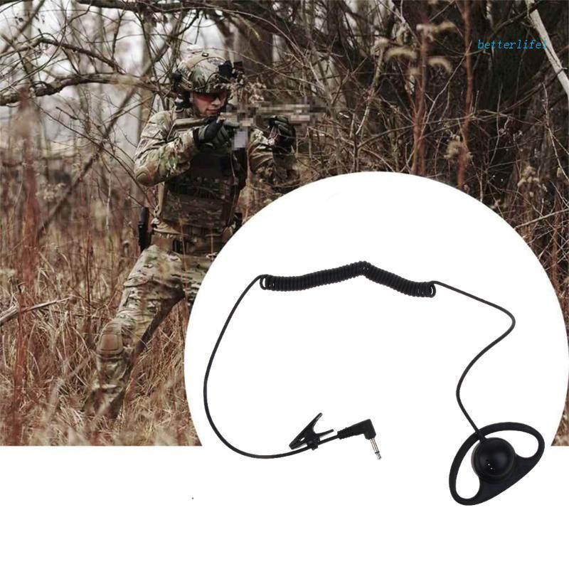 Tai Nghe Chữ D Có Dây Chuẩn 3.5mm Cho Bộ Đàm Walkie-Talkie