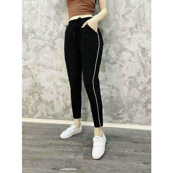 Quần umi baggy né 1 sọc cá tính cho nữ