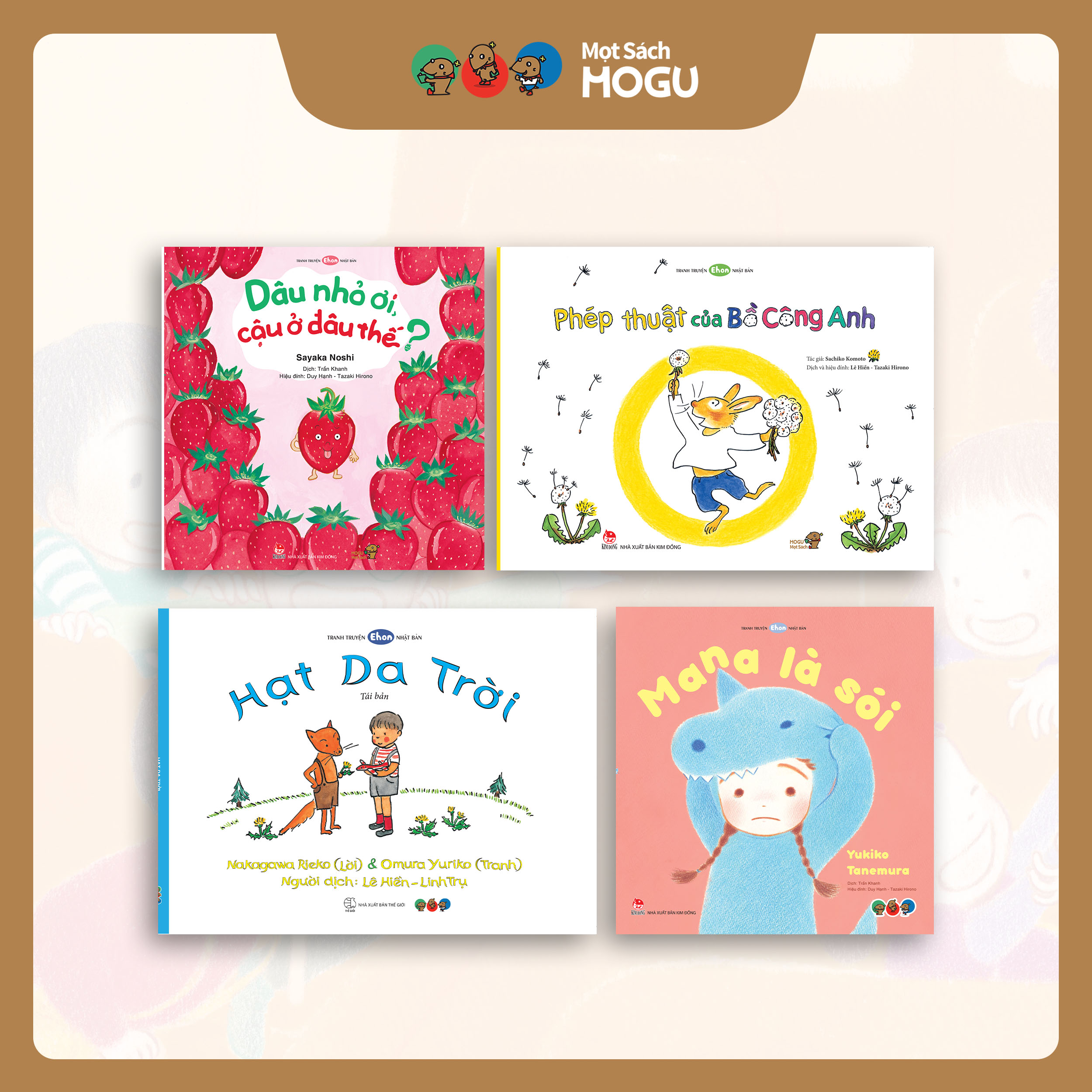 Truyện Ehon bé 3-4-5 tuổi - Bộ 5 cuốn Nuôi dưỡng tâm hồn bé