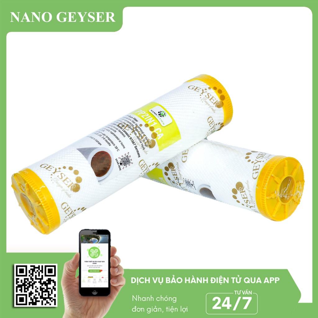 Lõi lọc nước số 2 máy NANO, Lõi PP.2IN1.CA Nano Geyser Dùng cho các dòng máy lọc nước NANO, UF, Geyser Eco, Ecotar, TK - Hàng Chính Hãng