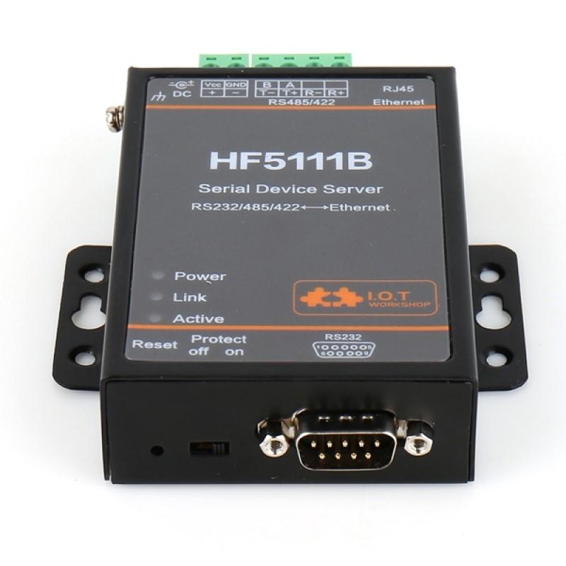 HF5111B Công Nghiệp Modbus Nối Tiếp RS232 RS485 RS422 Sang Ethernet Thiết Bị Chuyển Đổi Modbus 2M Flash Cortex-M3 Cổng Kết Nối