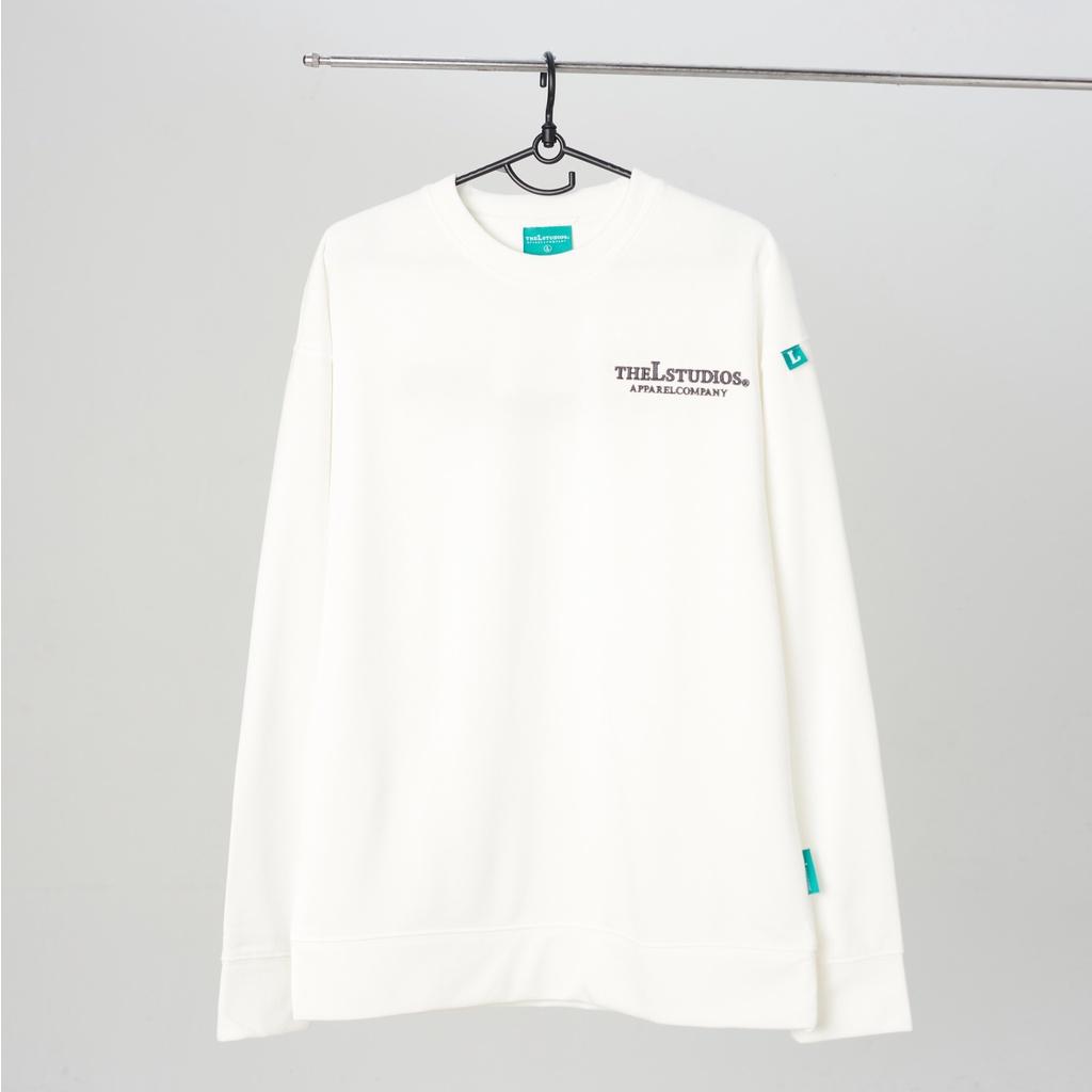 THELSTUDIOS - Áo Sweater Nỉ Basic Thêu Logo