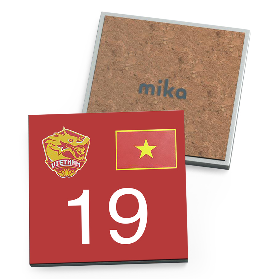 Bộ 4 Lót Ly Vuông Mika - U23VN