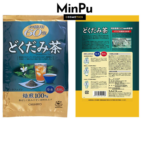 Trà Diếp Cá Orihiro Tiêu Mụn, Mát Gan, Giải Độc - Dokudami Tea Orihiro 60 gói/ bịch