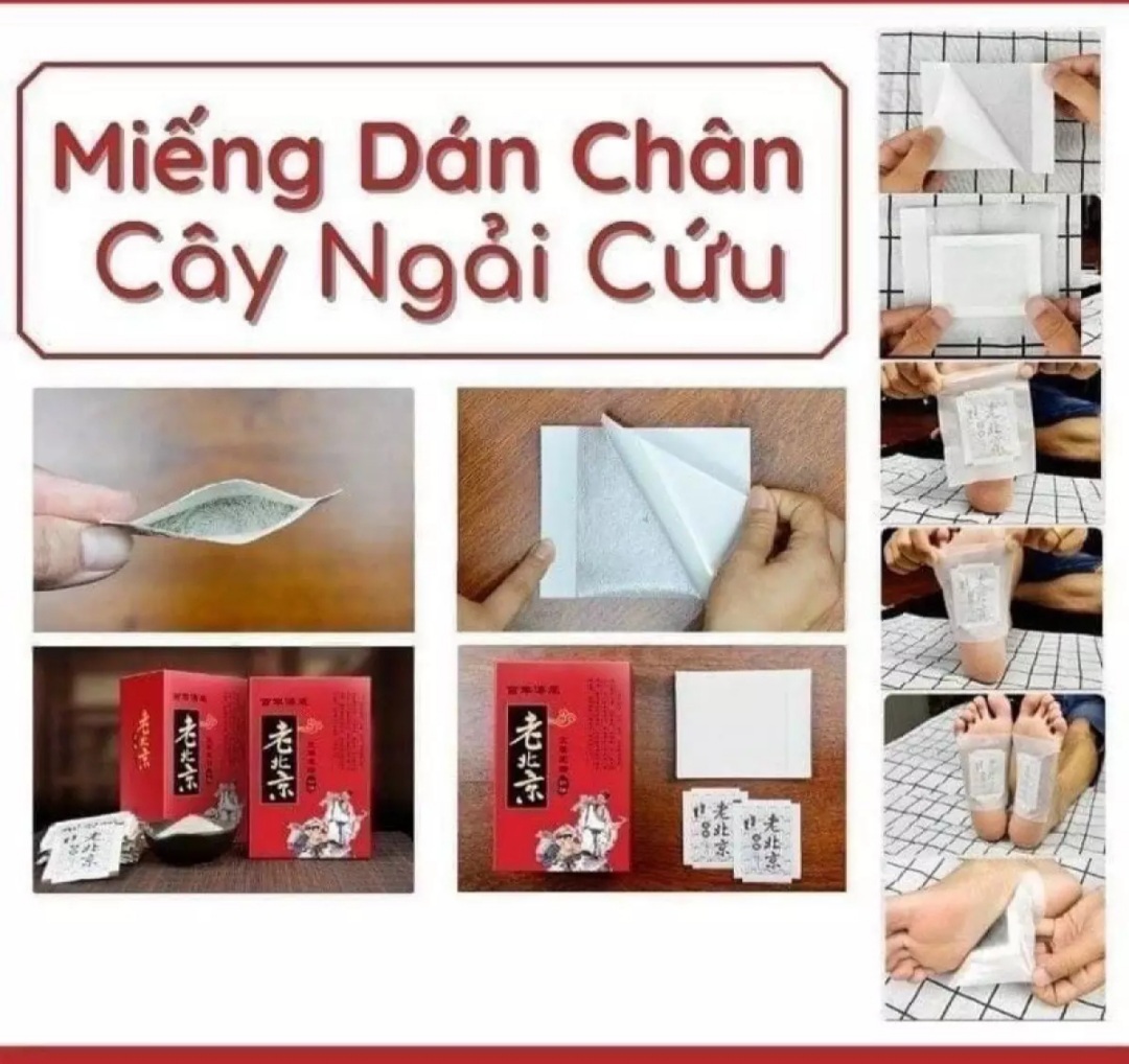 HỘP 50 MIẾNG DÁN CHÂN GIẢI ĐỘC TOÀN THÂN HIỆU QUẢ CAO LOẠI TỐT