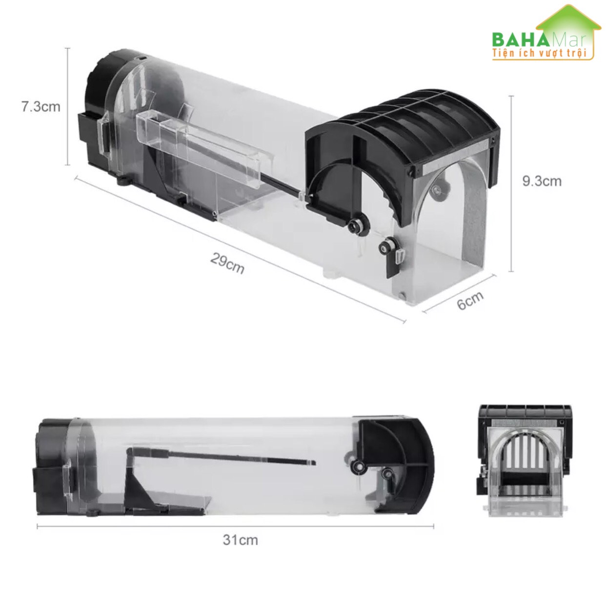 BẪY CHUỘT THÔNG MINH NHÂN ĐẠO TỰ ĐỘNG KHÓA "BAHAMAR" dụ chuột vào và khóa lại để chuột không thoát ra được và yếu dần