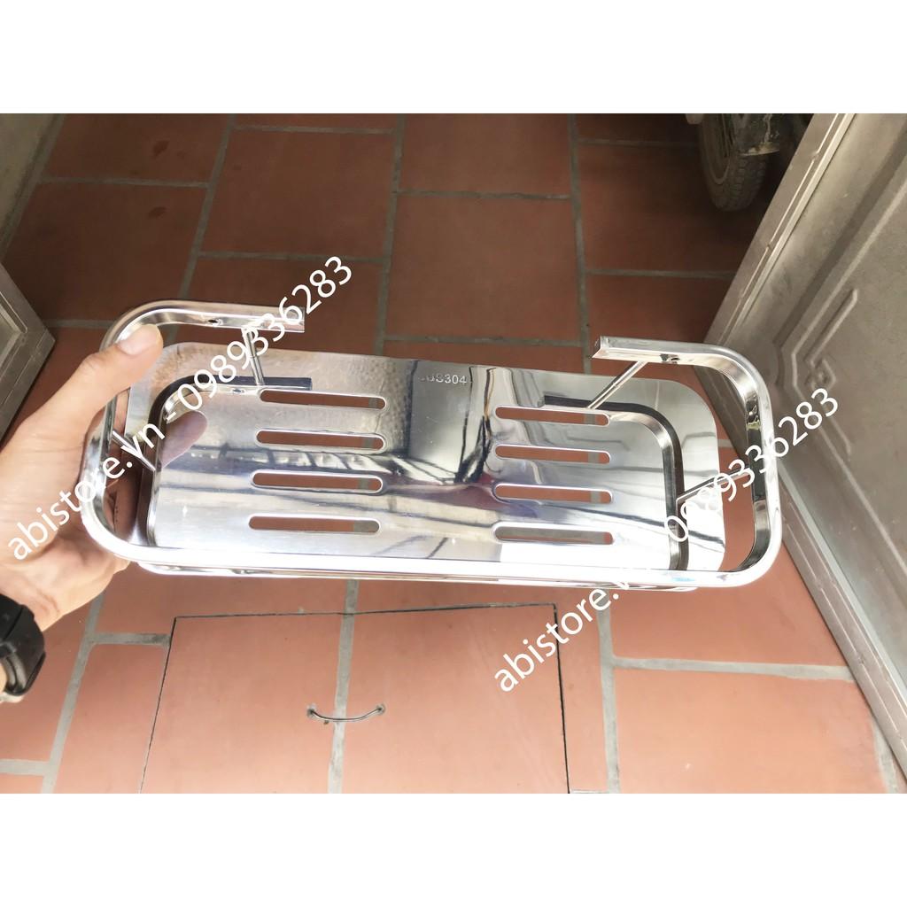KỆ INOX 1 TẦNG TREO TƯỜNG NHÀ TẮM ĐẸP SÁNG BÓNG GIÁ RẺ