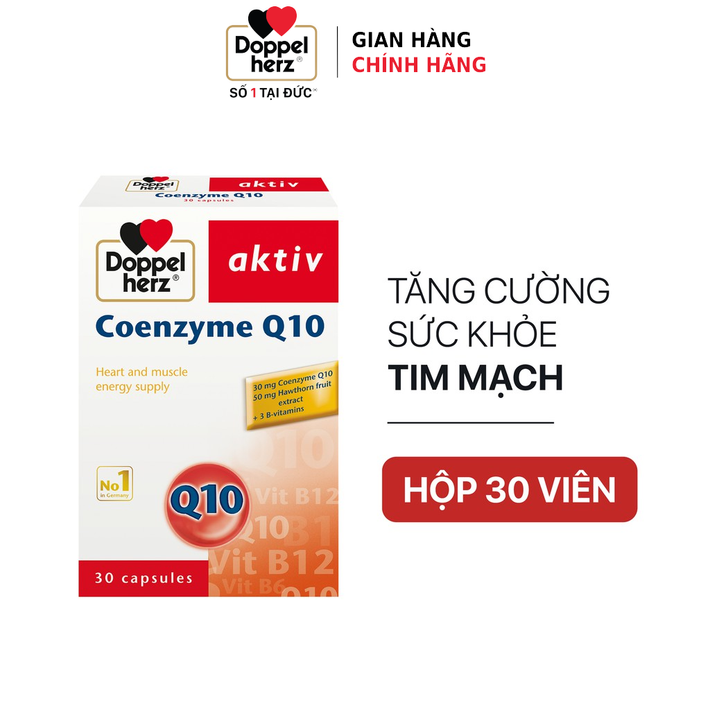 Bộ đôi bổ sung vitamin và khoáng chất tăng đề kháng và sức khỏe tim mạch Doppelherz A-Z Depot + Coenzyme Q10 (02 hộp 30 viên)