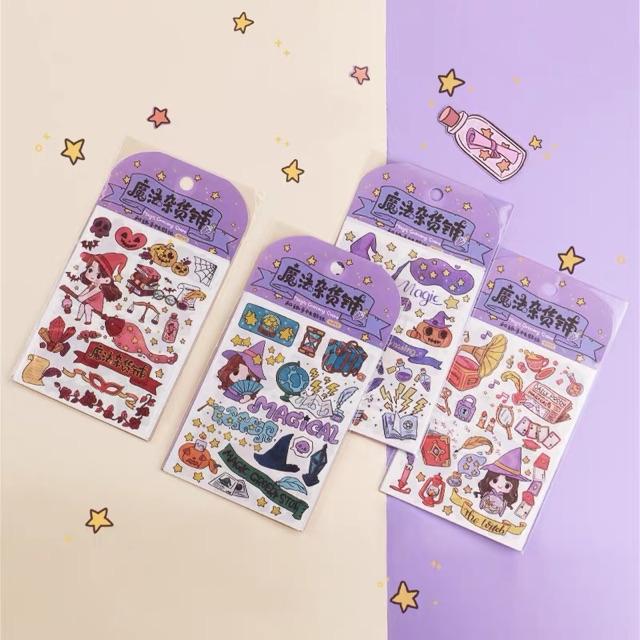 Set 4 tờ washi stickers dễ thương P.4