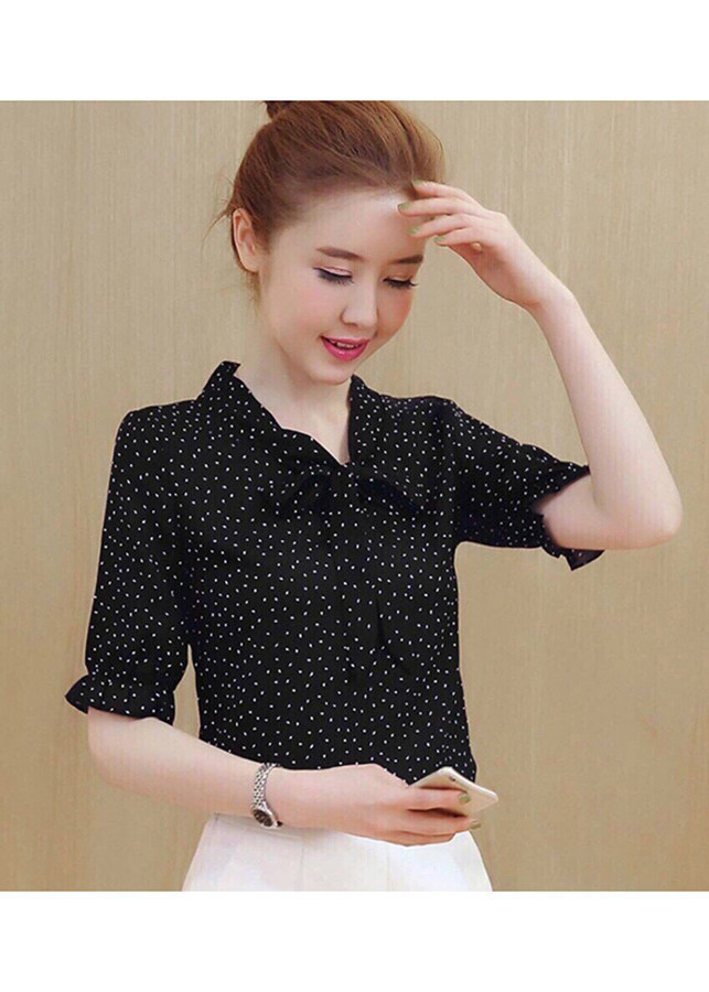 Áo Sơ Mi Nữ Chấm Bi HK-SM0TCK3