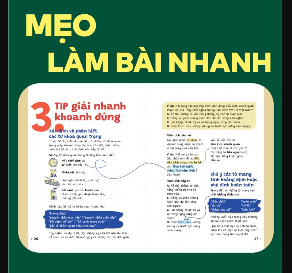 Sách P.H.A.O Lịch sử Ôn luyện thi tốt nghiệp THPT, ĐGNL - Trợ thủ đắc lực lấy gốc lí thuyết
