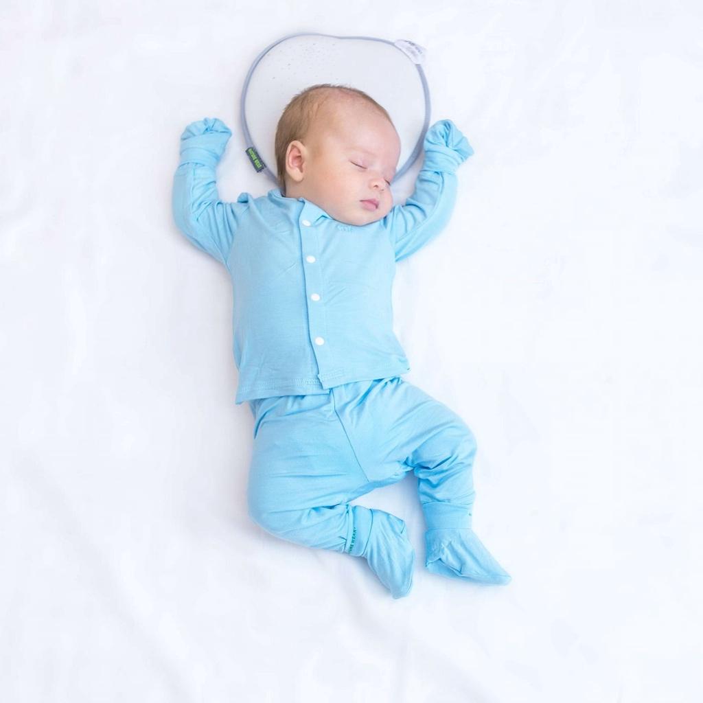BỘ SƠ SINH DÀI TAY CHO BÉ CHẤT SỢI TRE NATURE WEAR MỀM MỊN
