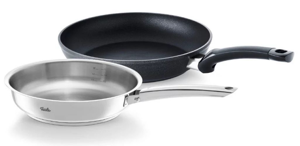 BỘ 2 CHẢO FISSLER STEELUX PRO 24CM + LEVITAL CLASSIC 28CM Hàng chính hãng