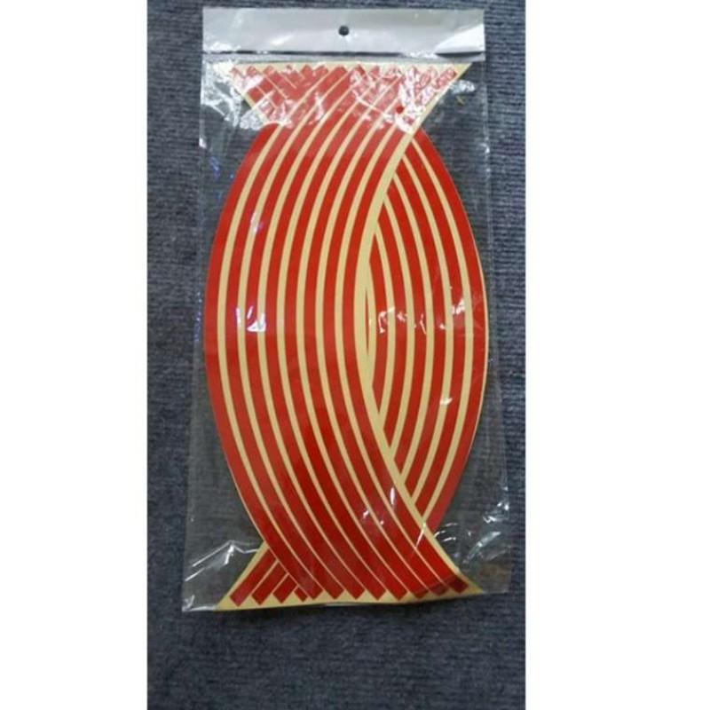 ️️ Bộ decal phản quang dán mâm xe máy, ô tô