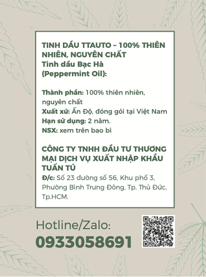 Tinh Dầu Thiên Nhiên TTAUTO Treo Xe ô tô, Treo Tủ Quần Áo, Treo Phòng Giúp Khử Mùi, Thơm Phòng, Thư Giãn Tinh Thần, Chống Say Xe Hiệu Quả - Chai 30ML