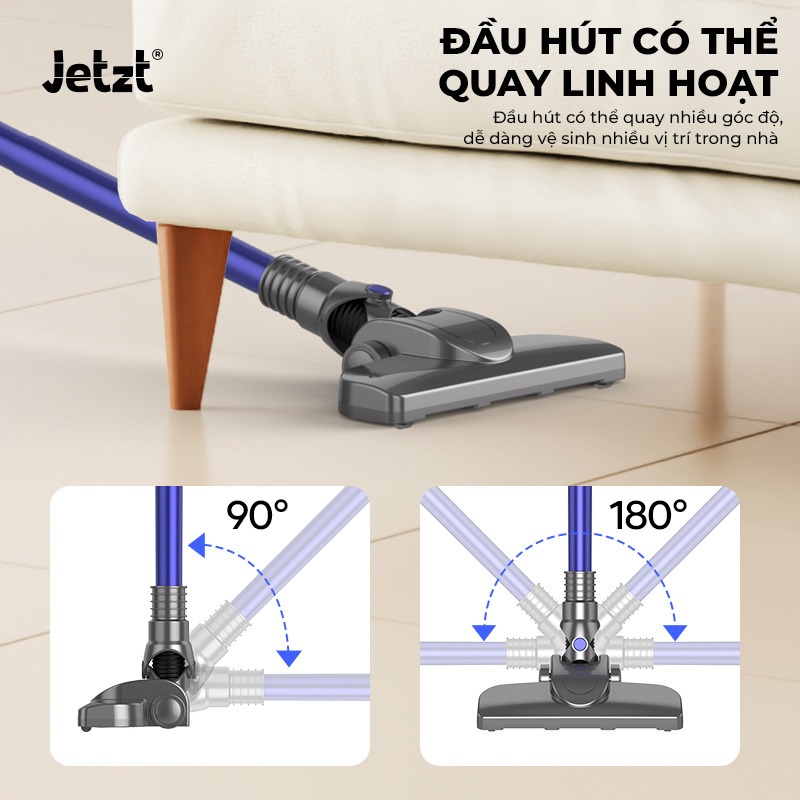 Máy hút bụi cầm tay đa năng, tiện lợi JETZT S20, hàng chính hãng