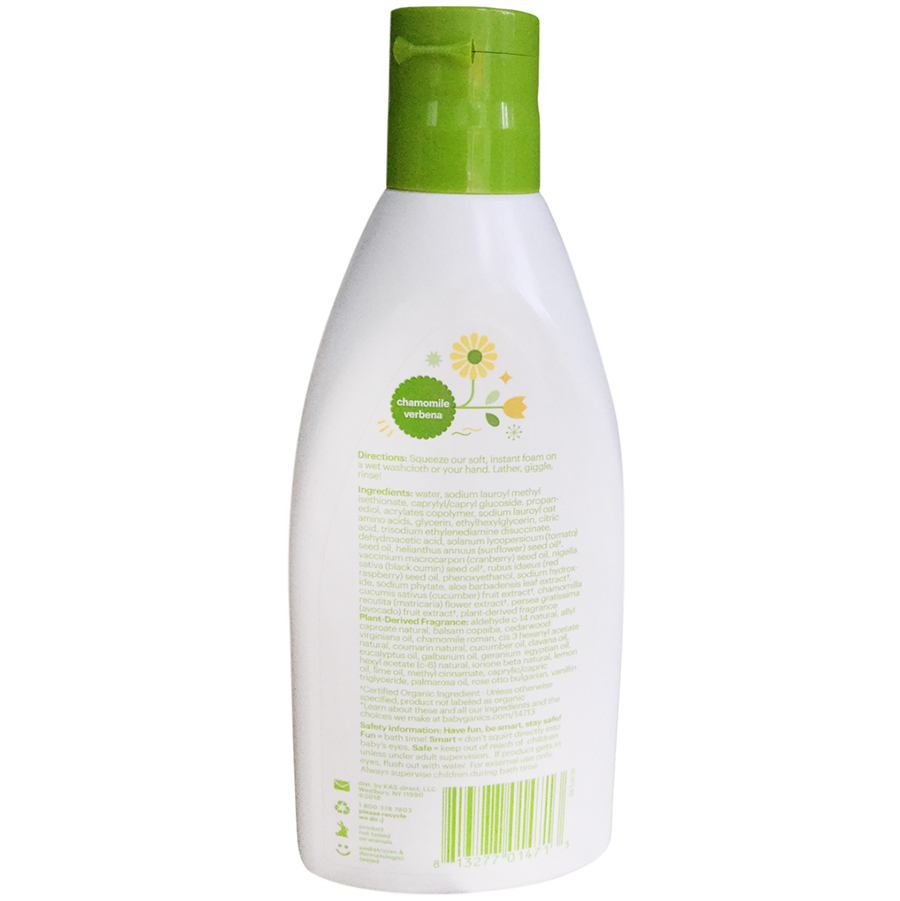 Sữa tắm gội sơ sinh Babyganics - 207ml