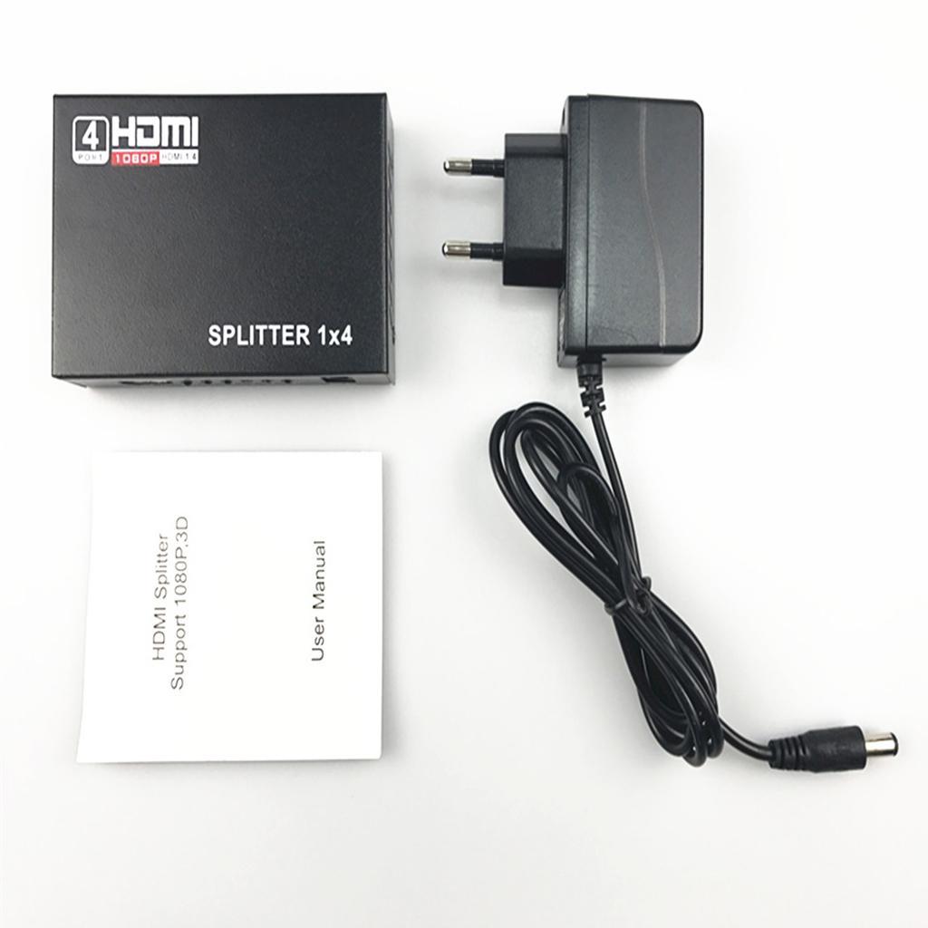 HDMI Switcher 1 input 4 output HD Support 4K HDMI Splitter Adapter EU for TV