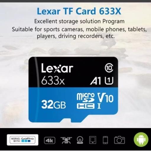 Thẻ nhớ MicroSD Lexar 32GB/ 64GB/128GB class 10 UHS-I - tốc độ100MB/s, kèm Adapter, dùng cho camera, máy ảnh, máy quay - Hàng chính hãng