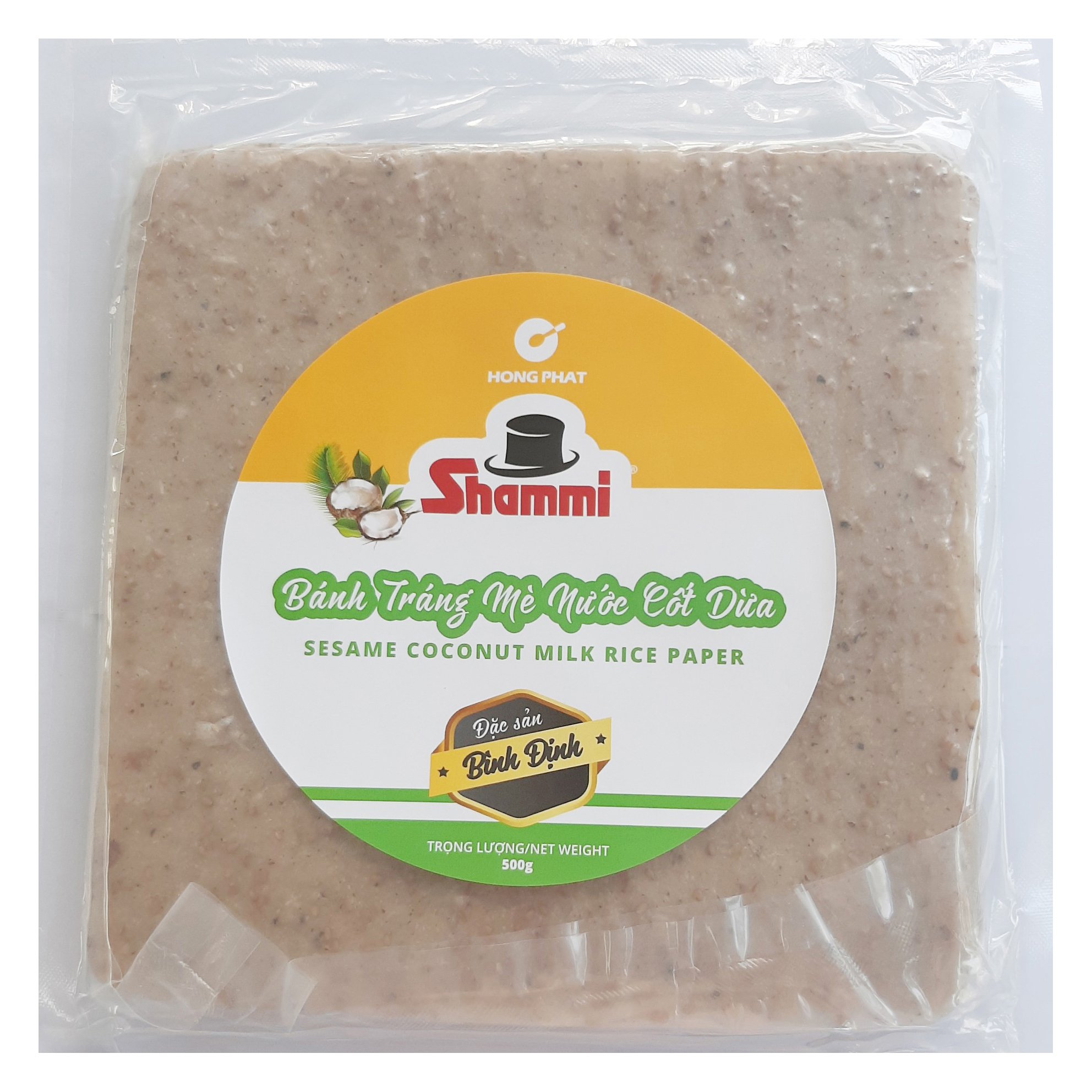 [DATE MỚI] Bánh tráng nước dừa hình tròn 500g /gói (Bánh tráng nướng nước cốt dừa Đặc sản Bình Định siêu cuốn)