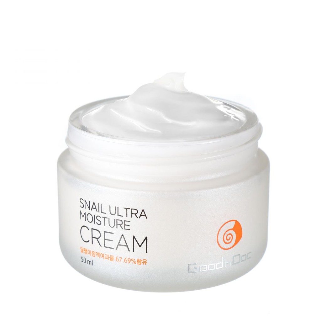 Kem Dưỡng Da Ốc Sê Goodndoc Snail Ultra Moisture Cream 50ml