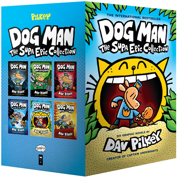 Dog Man: The Supa Epic Collection: From the Creator of Captain Underpants (Dog Man #1-6 Boxed Set)