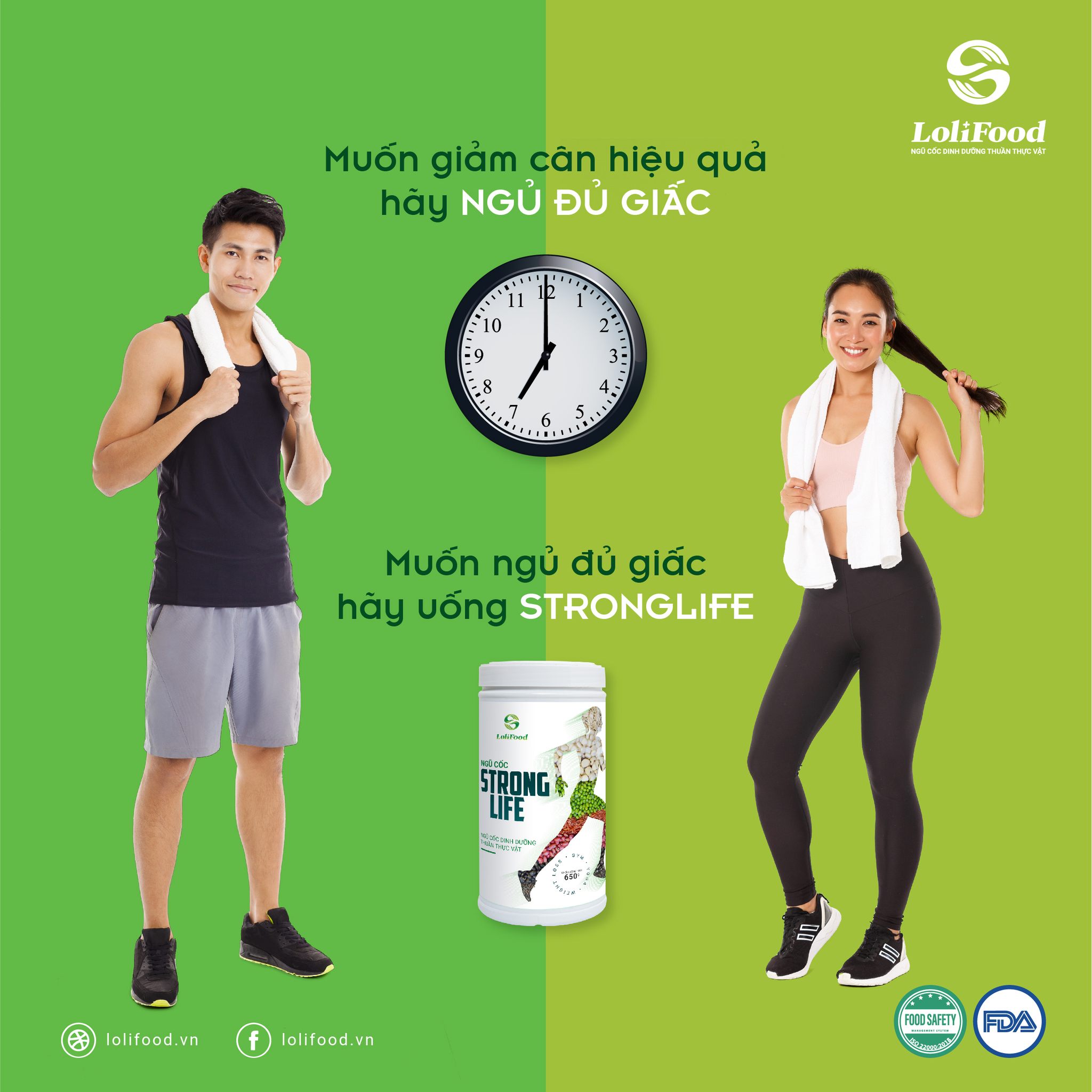 Ngũ Cốc Dinh Dưỡng Stronglife LoliFood, 100% Thuần Thực Vật,Ngũ Cốc Giảm Cân, Nạp Năng Lượng,Tập Gym, Ăn Kiêng Hộp 650gr