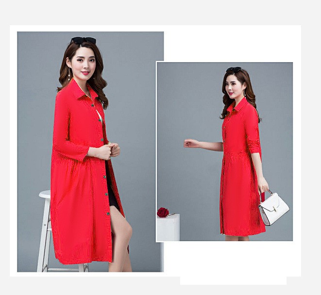 Đầm suông nữ cổ sơ mi dáng dài, form suông trơn dài tay, có túi hông thời trang xuân thu cho nữ Haint Boutique