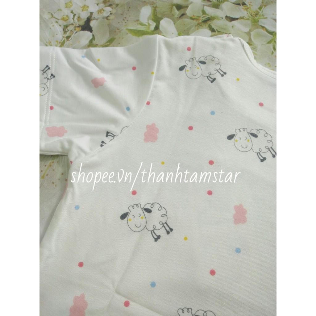 Bộ cộc bé gái Avaler 2021 vải sợi tre mịn,mát size 6-16Kg