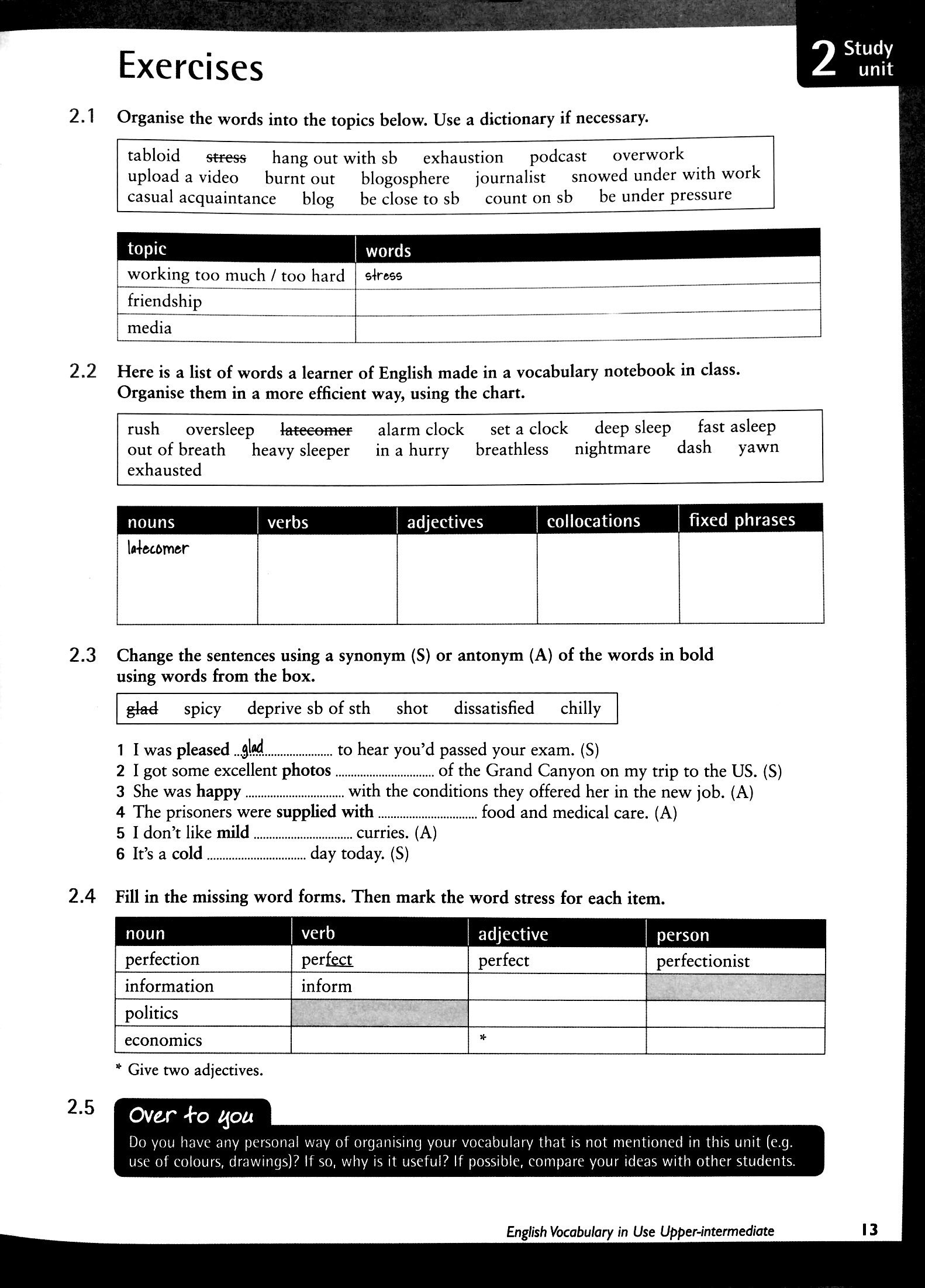 English Vocabulary in Use: Upper-Intermediate Book with Answers Reprint Edition: Vocabulary Reference and Practice