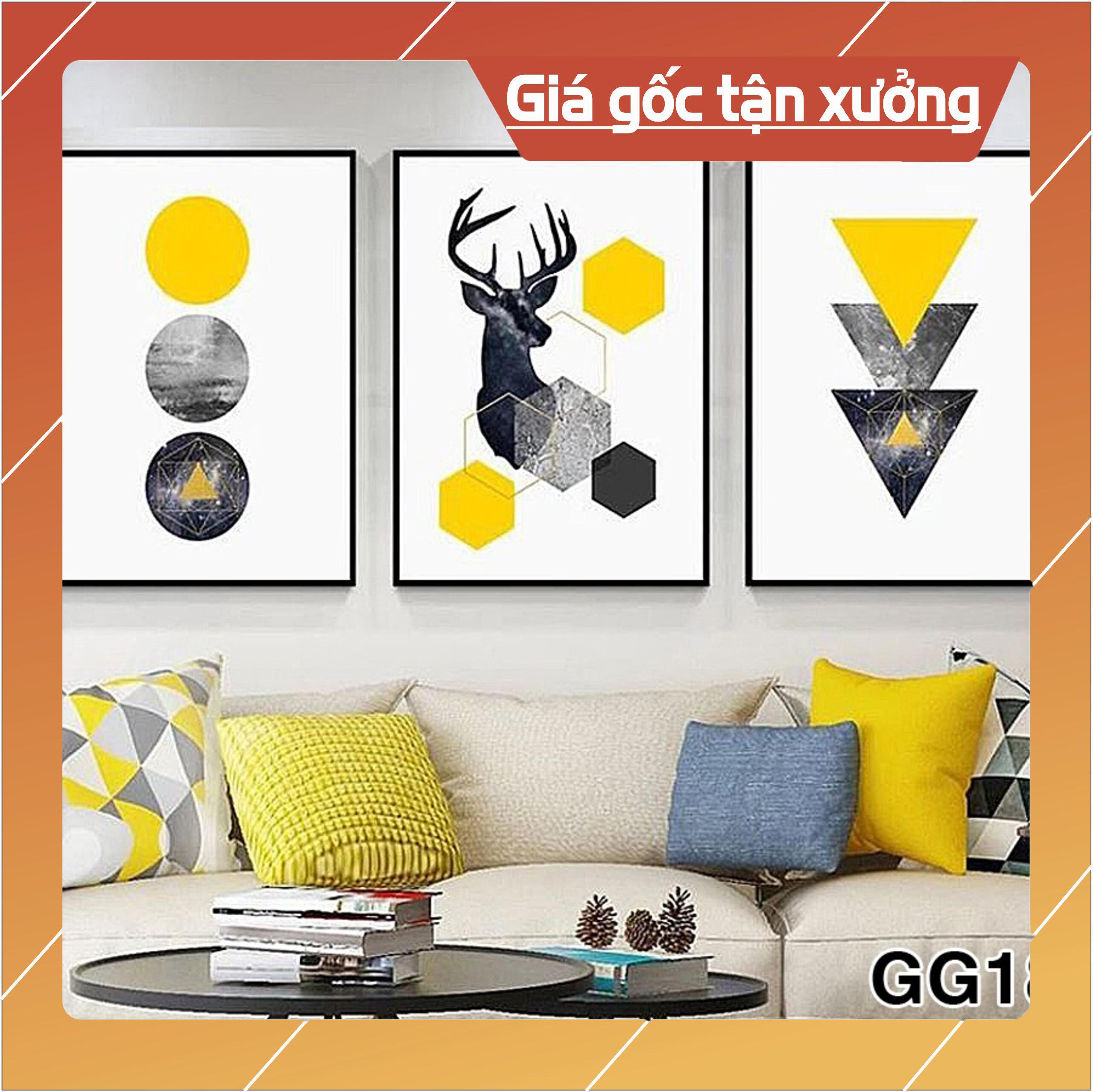 Bộ tranh treo tường phong thủy trang trí nội thất đẹp và giá tại xưởng mới nhất thị trường ĐL 01