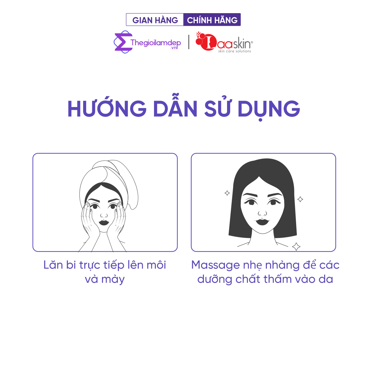 Serum dưỡng ẩm mày và môi Laaskin 9g