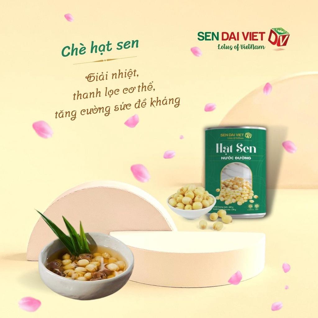 Hạt Sen Nước Đường- Hương Vị Thơm Ngon, Dễ Dàng Sử Dụng, ĐV- Sen Đại Việt- Lon 460g