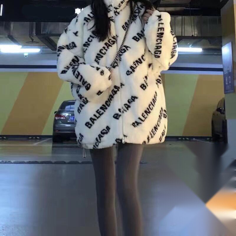 Áo khoác lông nữ dáng rộng thời trang ulzzang Hàn Quốc - Hàng cao cấp