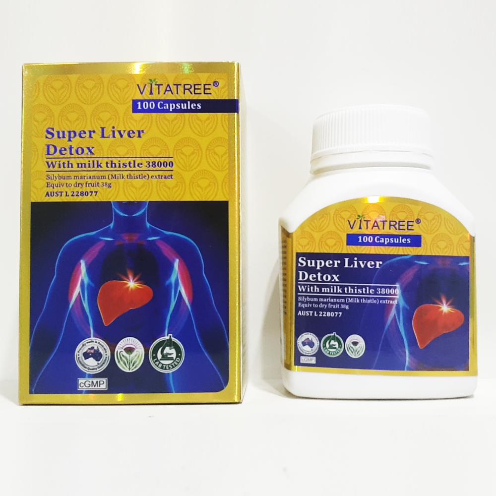 VITATREE - Viên Uống Bổ Gan Giải Độc Gan - Super Liver Detox - 100 Viên