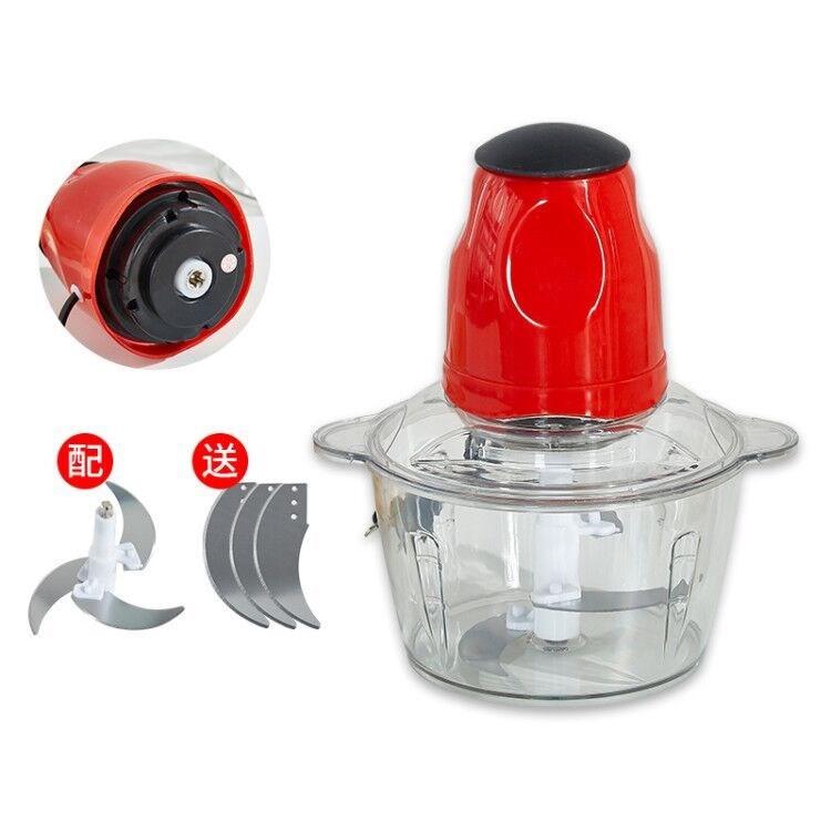 Máy Xay Thịt Cối Nhựa Trong Suốt 2L Công Suất 200W - Cối Xay Đa Năng 4 Lưỡi, Xay Thực Phẩm, Sinh Tố, Rau Củ Quả