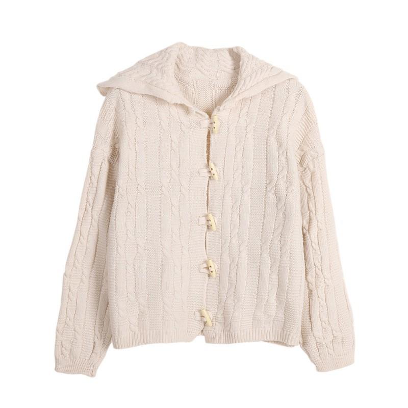 Áo khoác cardigan dệt kim màu trơn thanh lịch thời trang dành cho nữ