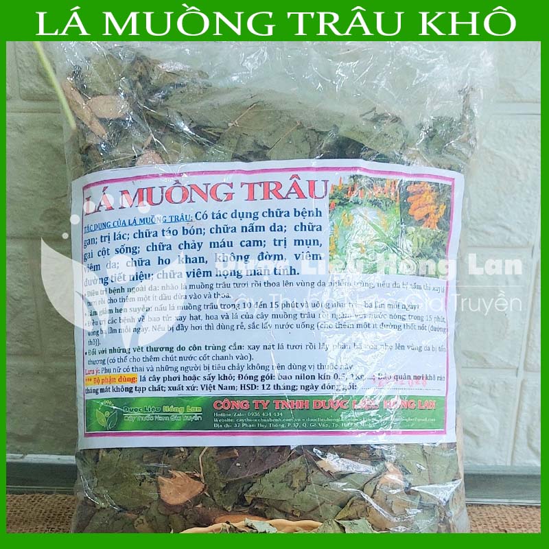 Lá Muồng Trâu khô đóng gói 500gram